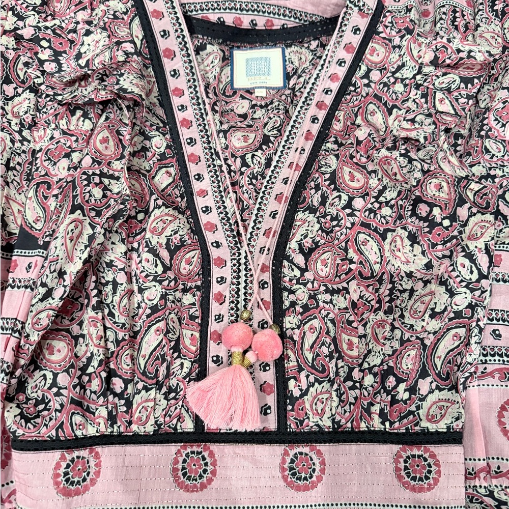 BELL Floral Pink Maxi Dress - Picture 3 of 5